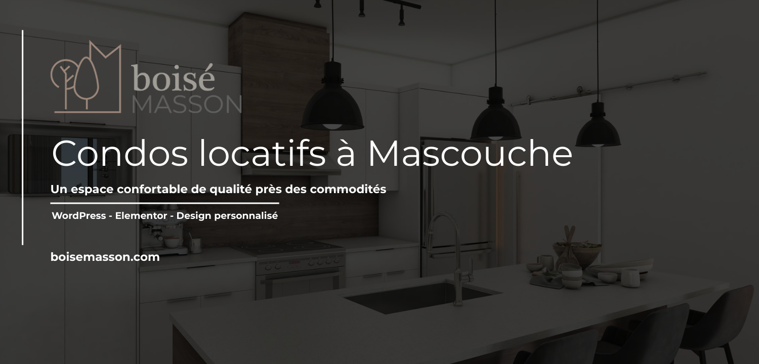 boisé masson condo locatif mascouche